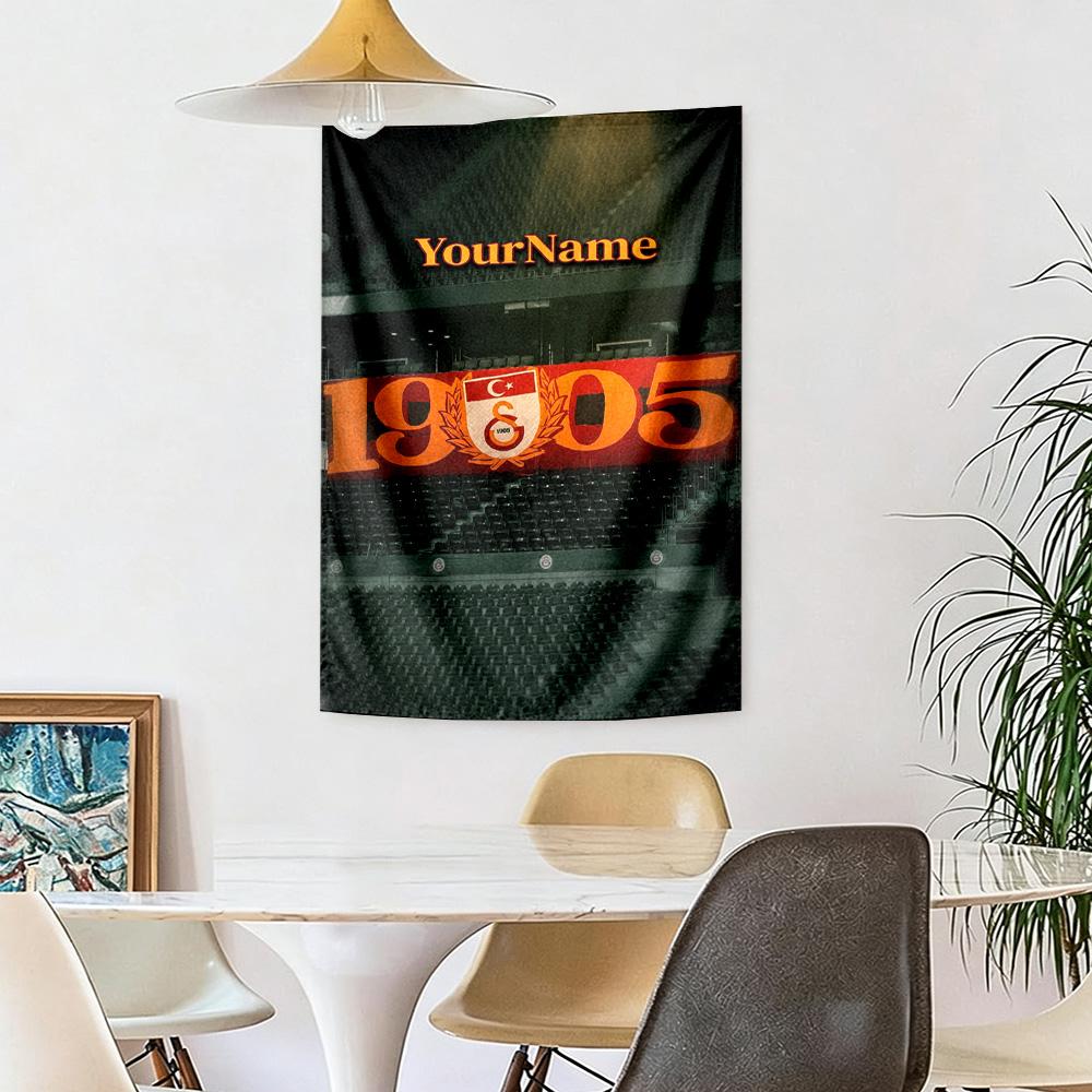 Galatasaray Custom Your Name Wall Decor Tapestry Art For Pet Memorial Birthdaywedding Party Backdrop Family Gift