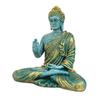 Resin Meditating Buddha Showpiece | Home Decor | Idol Statue Figurine Murti | Tibetan Buddhist Statue - 14.5 Inches Height