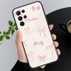 Розовый Бант эстетика coequtte Чехол для телефона For Samsung Galaxy S26 S25 S24 S23 S22 Ultra S23 S22 S25 Plus S24 FE S26Edge