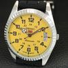 ВИНТАЖНЫЕ АВТОМАТИЧЕСКИЕ SEIKO 5 ВОССТАНОВЛЕННЫЕ ЯПОНСКИЕ МУЖСКИЕ ЧАСЫ С ЖЕЛТЫМ ЦИФЕРБЛАТОМ a443965-1