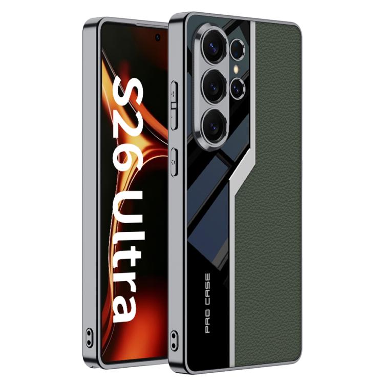 GKK Plating TPU + Leather Supercar Full Coverage Phone Case