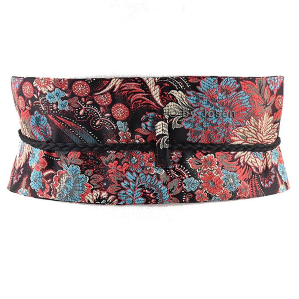 Жаккардовый пояс с кисточками для женщин, регулируемая длина, модный пояс для ханфу для повседневной и дорожной одежды