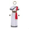 Ancient Design Children Roman Costumes Set Robe Headband Reusable Role Playing