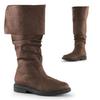 Men's Women's Medieval Shoes Knee High Boots Flat Men's Boots Retro Cowboy Black Brown Cosplay Boot