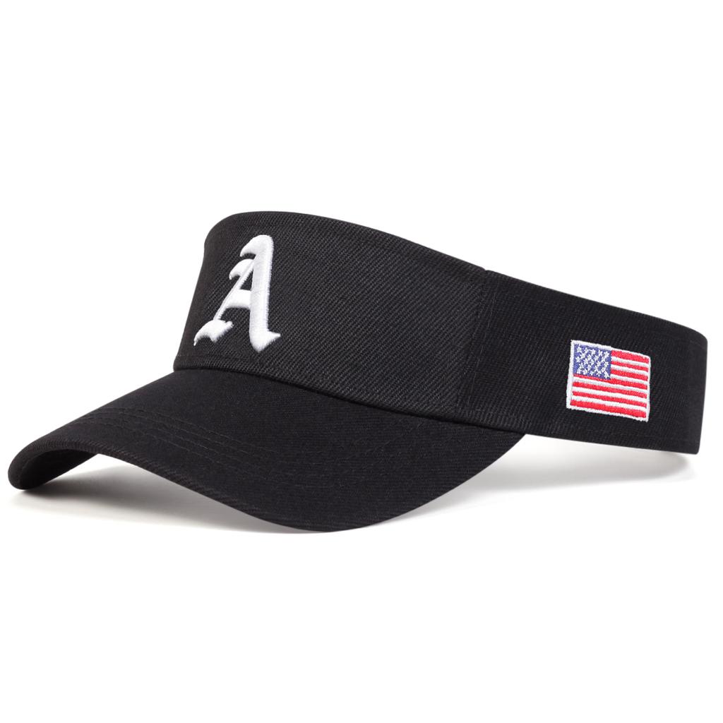 Унисекс готическая буква А сбоку вышитый американский флаг регулируемая солнцезащитная пустая верхняя кепка для гольфа бейсболка весна лето для спорта на открытом воздухе дорожные шляпы