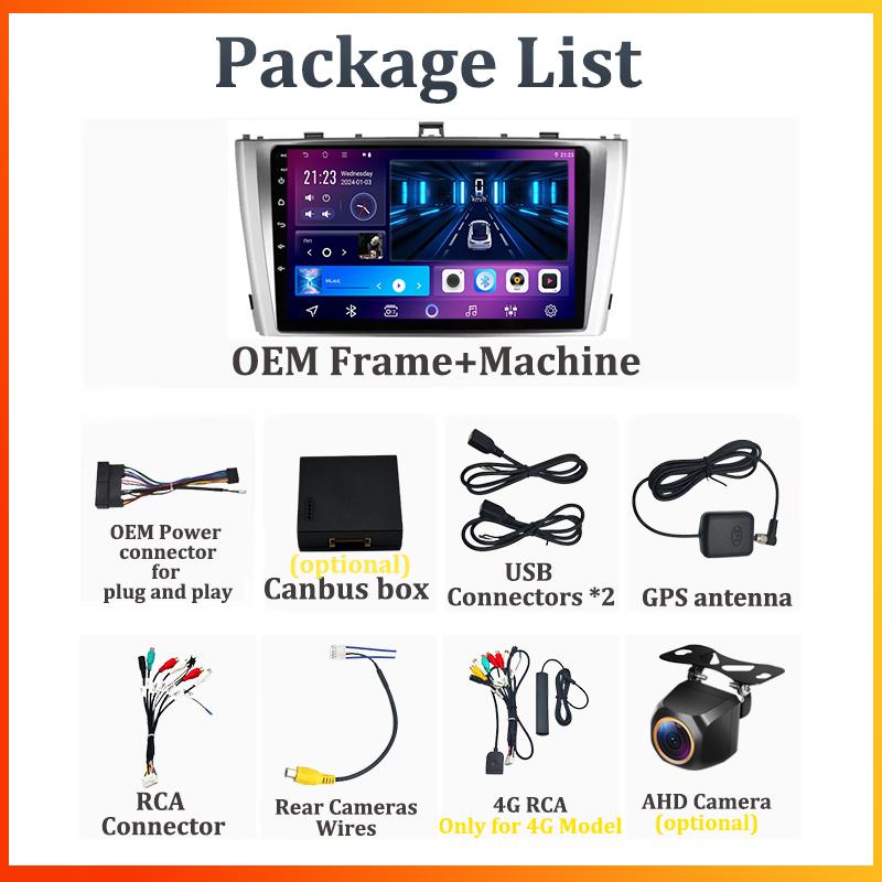 Для Toyota Avensis 3 T27 2008-2015 автомобильный радиоплеер Car Carplay экран Autoradio Mirror Link Android Auto сенсорный экран 8 ядер