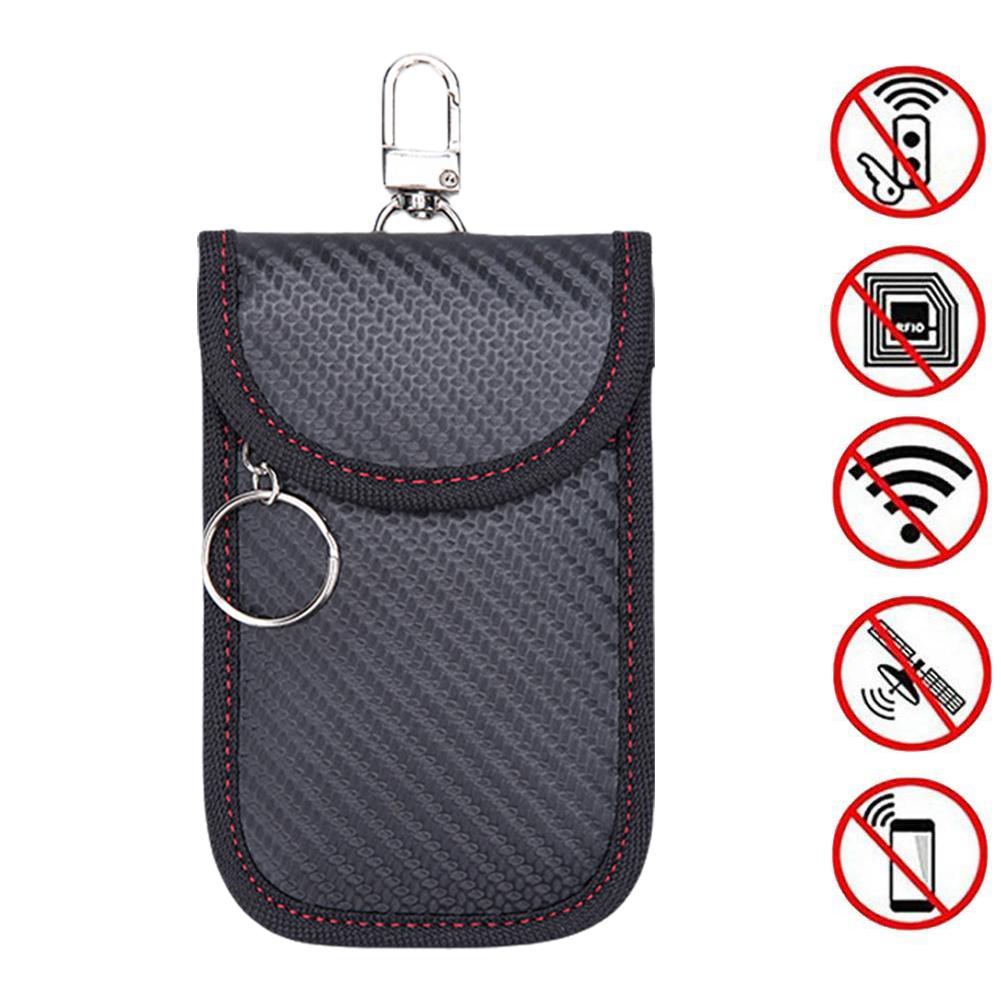 Модный автомобильный ключ сигнальный блокировщик сумка экранированный чехол анти взлом противоугонный брелок чехол авто Фарадей коробка