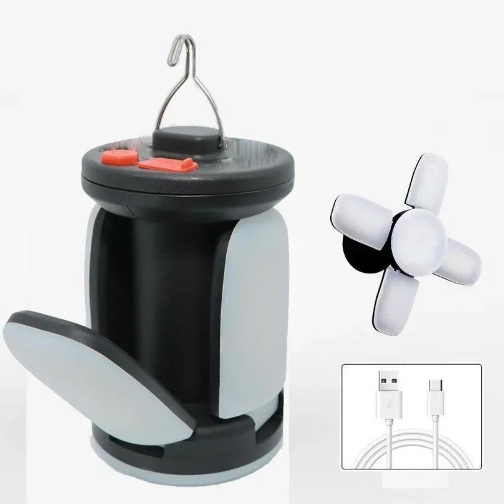 Мощный солнечный светодиодный фонарь для кемпинга, перезаряжаемый, 4500 мАч, 1000 лм, аварийный аккумулятор, складной, 6 режимов освещения для кемпинга, рыбалки