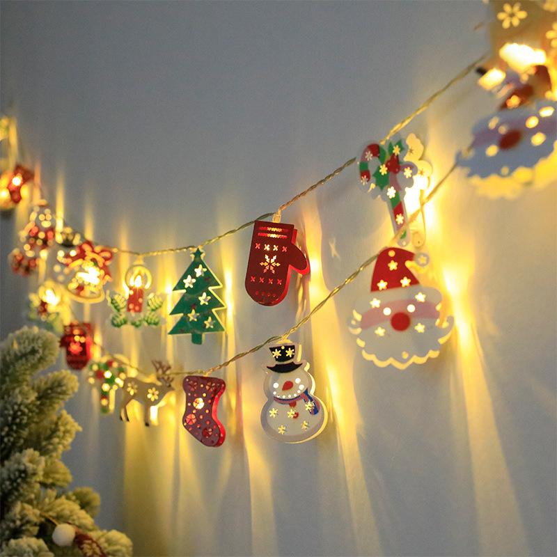 Christmas Tree LED String Light 1.5M 10LED Xmas Hanging Lamp Fairy Light Garland Home Decoration Ornament 2025 New Year Gifts