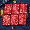 6Pcs Cute Lucky Red Pocket Cartooon New Year Red Packet Red Envelope Bag  Blessing Gift