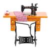 1:12 Dollhouse Miniature Furniture Wooden Sewing Machine for Dolls House Accessory Decor Toy