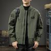 American Retro Casual Bomber Jacket Men'S Trendy Brand Loose Baseball Uniform Ruffian Handsome Locomotive Tooling Jacket Tide