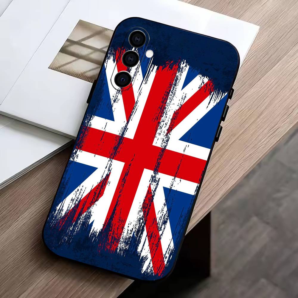 The American flag Phone Case Black Silicone Soft For Samsung Galaxy A73,A72,A71,A70,A53,A52,A51