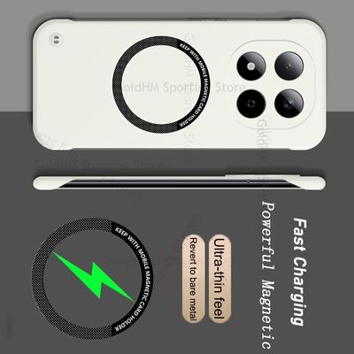 Матовый магнитный чехол Candy для Redmi Note 15 Pro Plus 5G Wireless, прочный матовый чехол MagSafe из поликарбоната для Redmi Note 14, 13, 15 Pro Plus.
