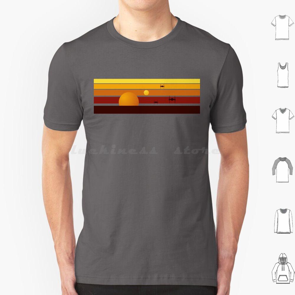 Tatooine Sun Classic T Shirt Cotton Men Women DIY Print Tatooine Sun