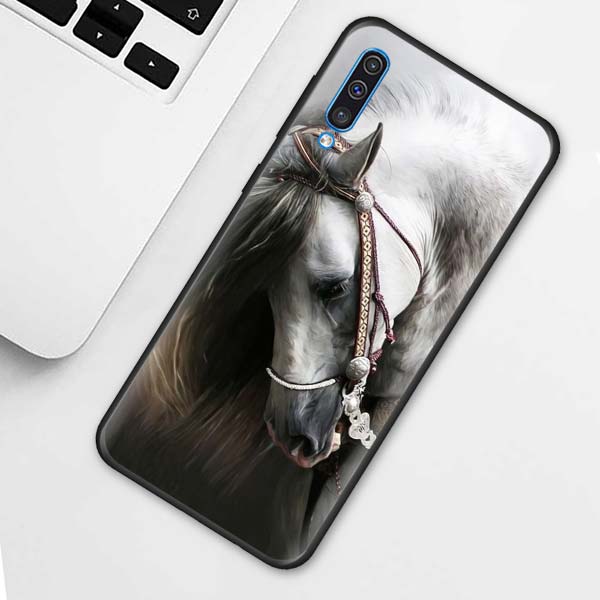 Капа с бегущей лошадью для Samsung Galaxy A70 A50 A40 A30 A20, мягкие силиконовые чехлы A70s A10 A20e A10e A50s, чехол для телефона