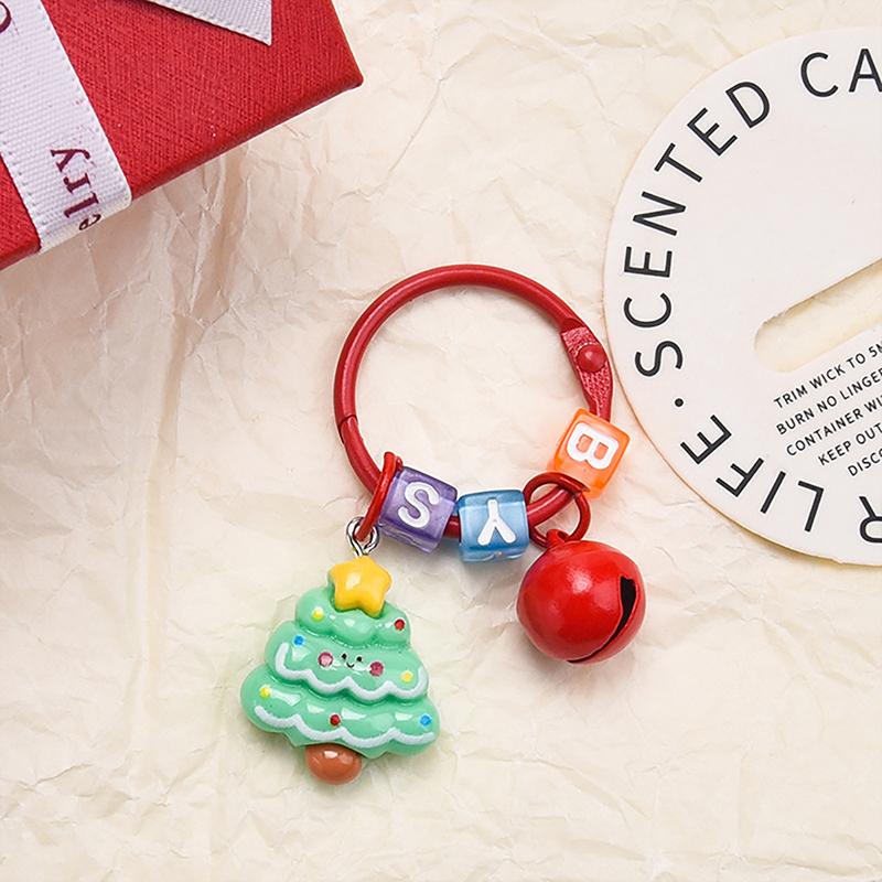 Мультяшный рождественский брелок-подвеска, милая рождественская елка, снеговик, брелоки, кавайный рюкзак, украшения, аксессуары, подарки