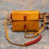 Versatile Solid Color Leisure Genuine Leather Women Small Bag Vintage Natural Real Cowhide Shoulder & Crossbody Bags