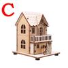 New Festival Led Light Wood House Christmas Tree Decorations For Home Decoration Wooden House DIY Gift Window Decoration