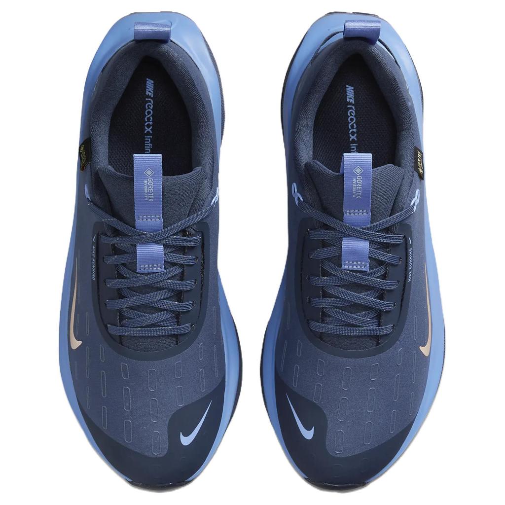 Nike ReactX Infinity Run 4 GORE-TEX Thunder Blue Metallic Red Bronze Женские кроссовки Diffused-Blue Royal-Pulse HQ0264-401