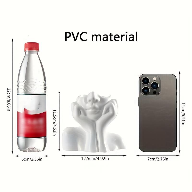 Держатель для кистей для макияжа в форме лица - Коробка для хранения косметики с дизайном женского лица, Легкий органайзер для косметики для туалетного столика/ванной комнаты