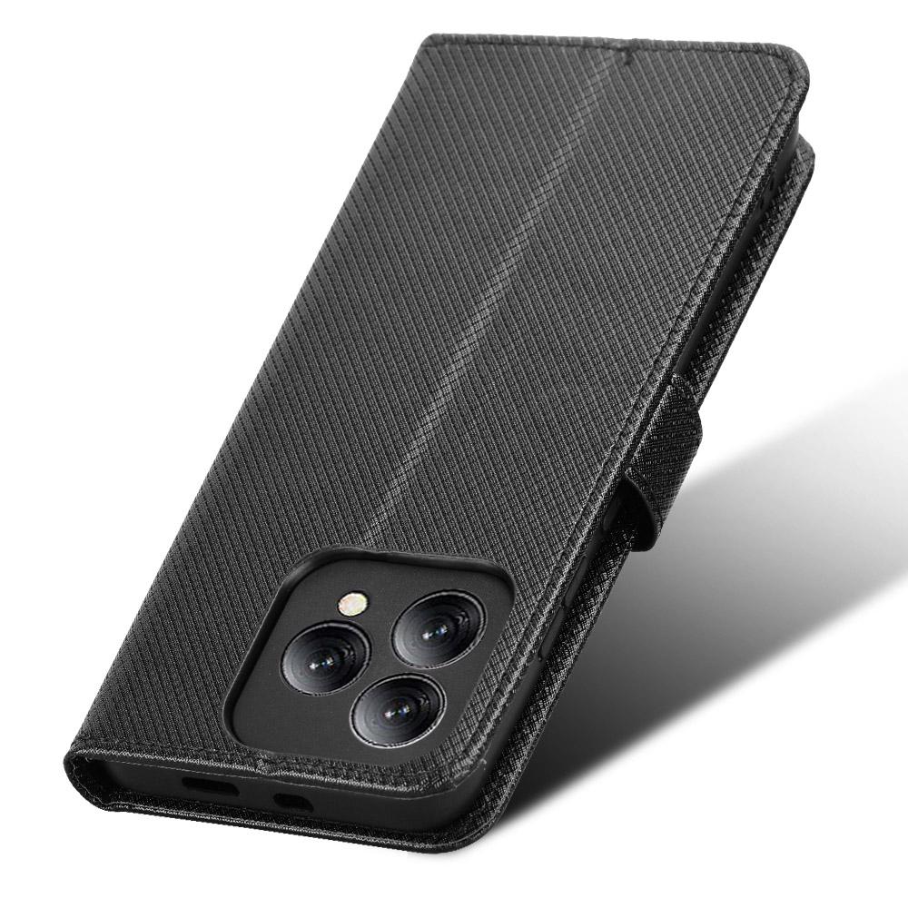 Для Cubot A40 Кожаный чехол-кошелек с ремешком Текстура бриллианта Чехол для телефона