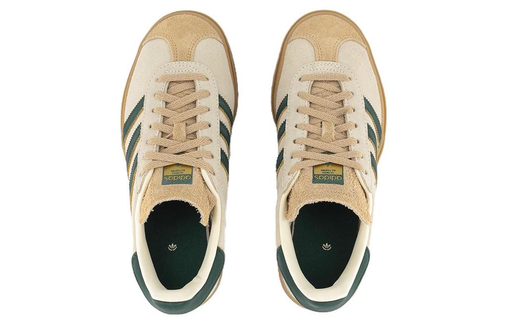 adidas Gazelle Bold Magic Beige Collegiate Green Женский ID7056