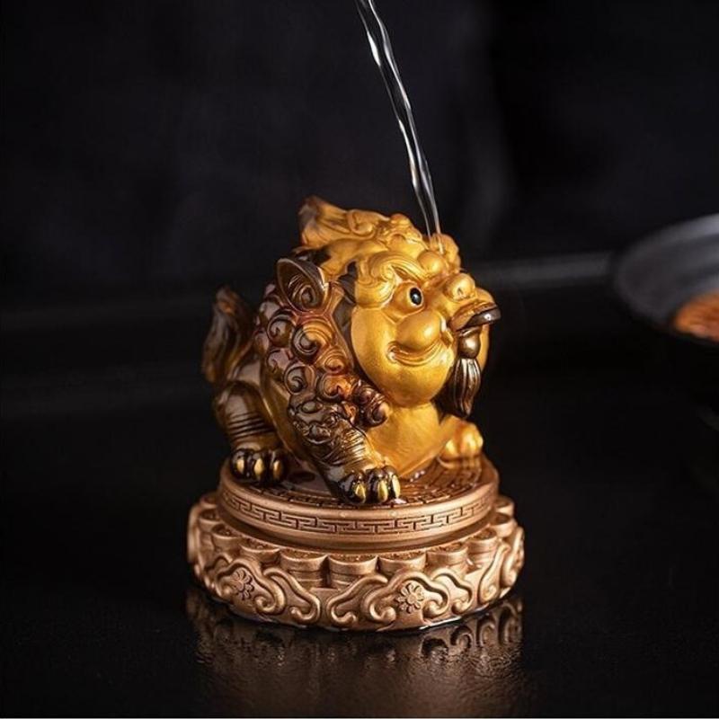 Меняющий цвет чайный питомец, бутиковый орнамент, можно выращивать, вращающийся пиксю, чайный столик, чайный поднос, аксессуары для чайной церемонии, инструмент для чая кунг-фу