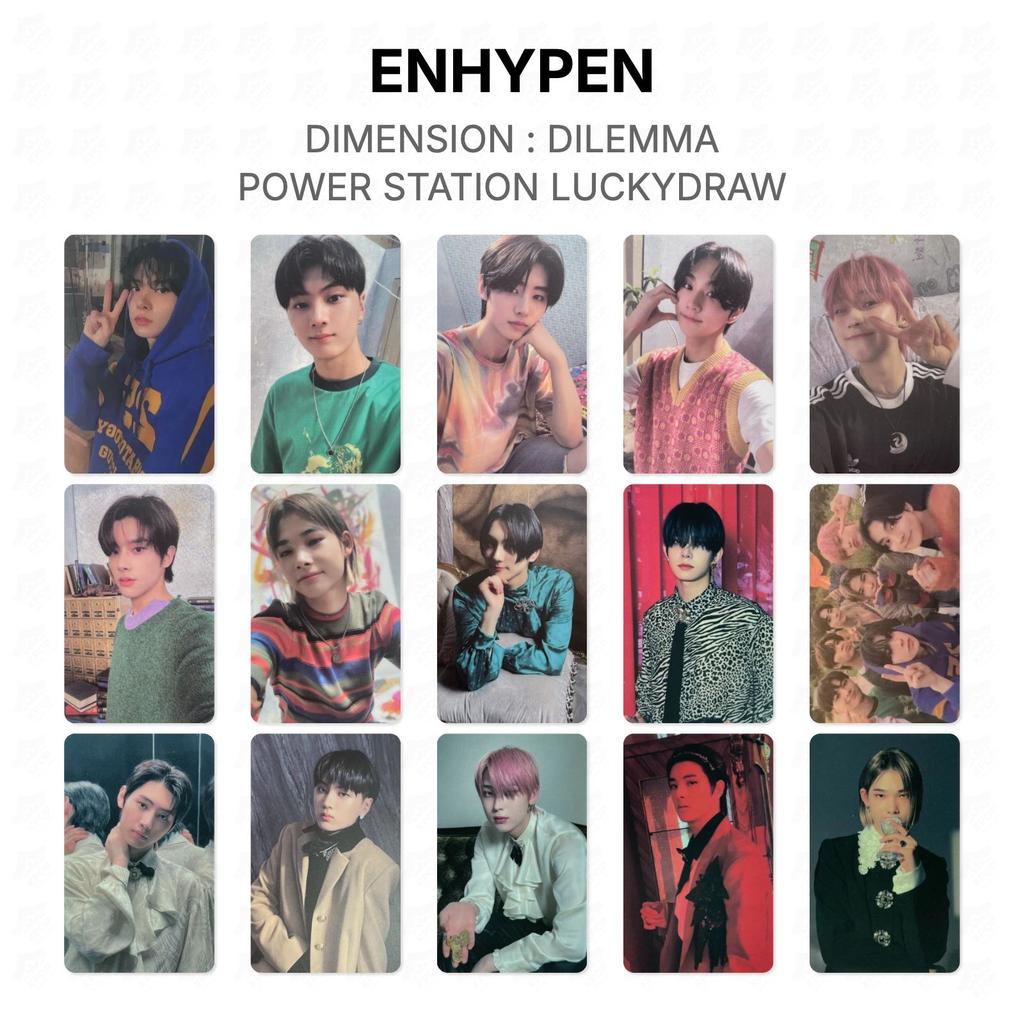 ENHYPEN ИЗМЕРЕНИЕ : DILEMMA POWER STATION Розыгрыш Приза Официальная Фотокарточка