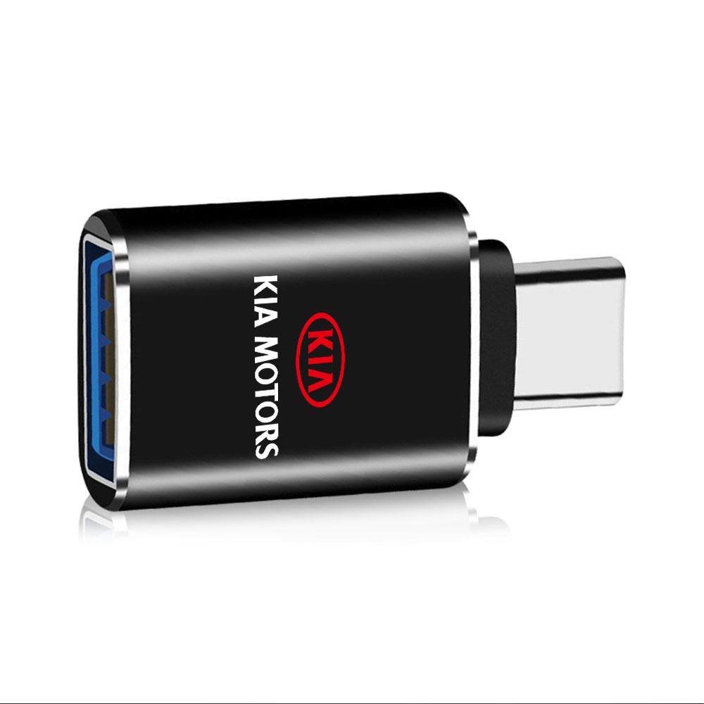 2026 Hot Car Sticker 3.0 USB Type C Adapter Converter Phone Charging For KIA Sportage Ceed Sorento Cerato Optima Picanto Rio Sou