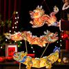 DIY Craft Chinese Style Dragon Lamp Luminous Handheld Dragon Lantern  Children's Toys