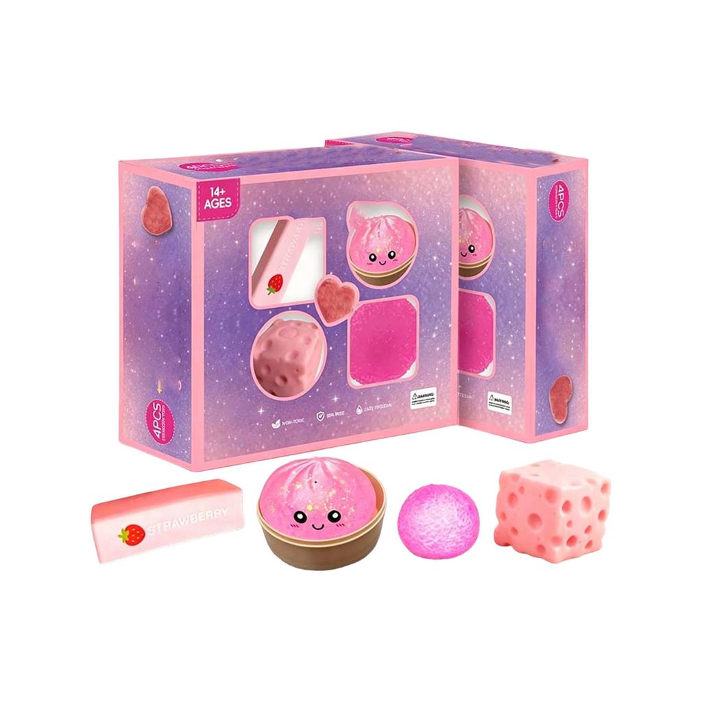 Набор из 4 игрушек для снятия стресса, сенсорных игр для взрослых и детей