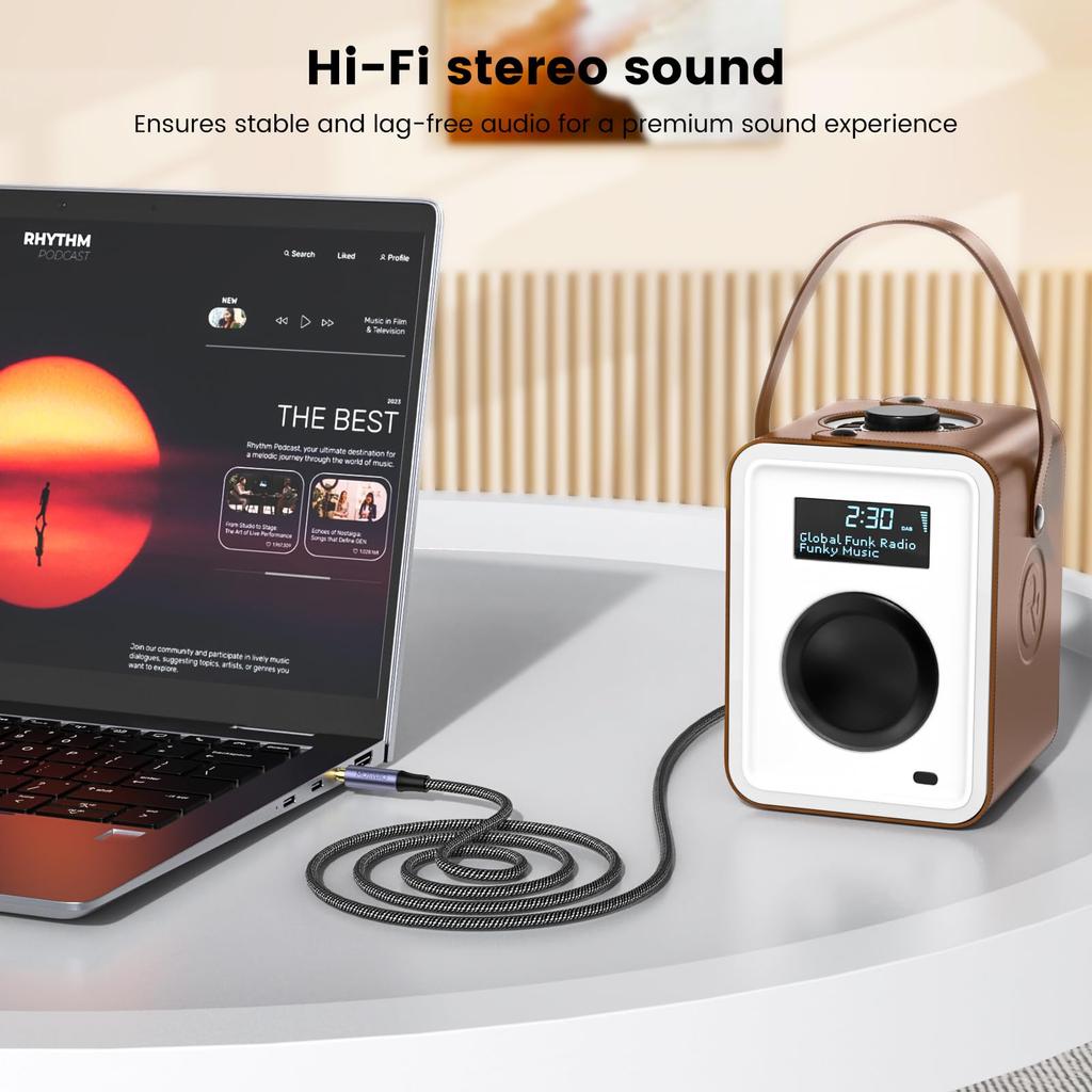 MOSWAG 4-полюсный кабель 1 метр аудиокабель стерео вспомогательный порт 4-полюсный кабель AUX 4-полюсный вспомогательный кабель AUX шнур для стерео 3,5 мм (1m) Наушники 3,5 мм,