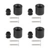 2 Pack/ 4 Pack Trailer Door Holder Kit, Low Profile Rubber Black Trailer Door Holder Bumper Fits For Most RV Trailer