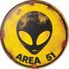 Vintage Metal Sign Creative Retro UFO Alien Decorative Art Sign for Cafe, Club, Bar, Beach House Wall Decor