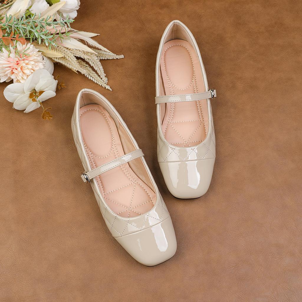 Fashion Flat Shoes for Women 2025 Spring and Autumn Mary Jane Shallow Mouth Plus Size Women's Shoes Ladies 42 43 44  Loafers Women