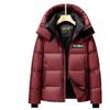 Men's Down Jacket Autumn and Winter Short Unloading Cap Goose Down Warm Youth Casual Thickened Zipper Cold Jacket Tide
