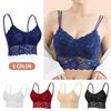 Hollow Lace Camisole Bra Large Size Anti-Exposure Thin No Underwire