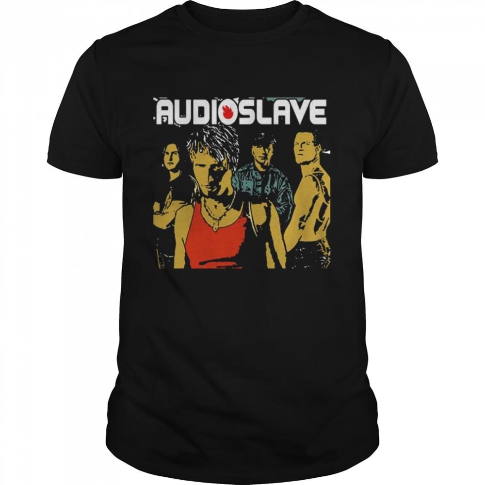 Vintage Audioslave Band For Fans Cotton Black S-5XL Unisex Shirt MC503