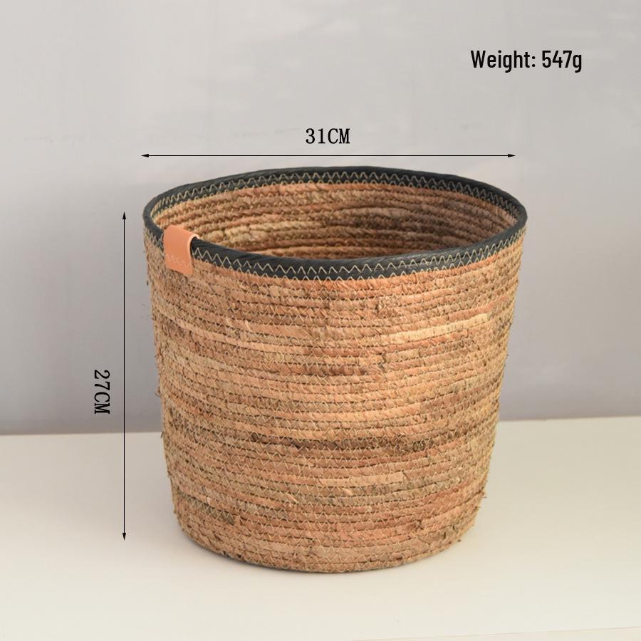 Корзина ручной работы из скандинавского ротанга для хранения игрушек, белья или на балконе