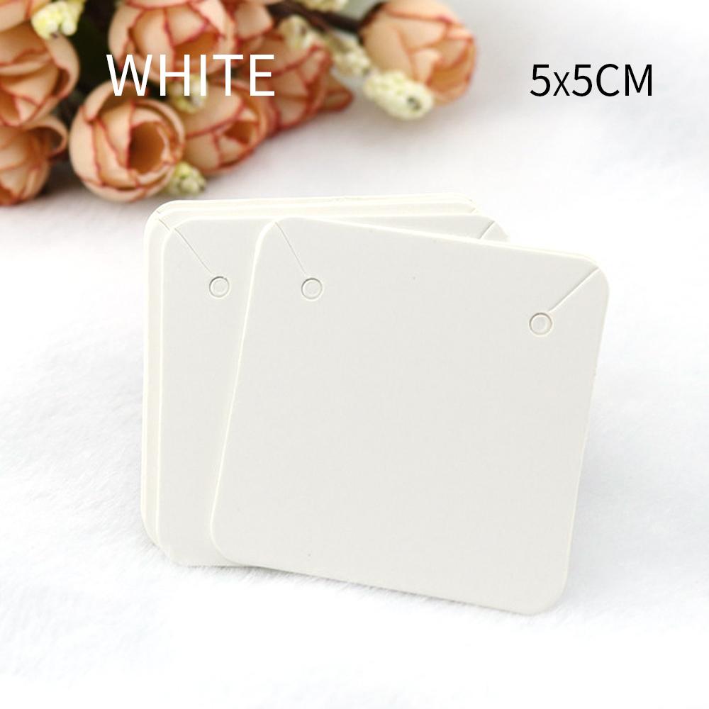 50pcs Earrings Necklaces Display Cards for Jewelry Box Packaging Cardboard Hang Tag Card Ear Studs Paper Card Jewelry DIY
