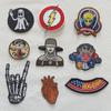 Embroidered Punk Rock Patch for Clothing, Skull Stickers, Iron-on Patches On Clothes, DIY DIY