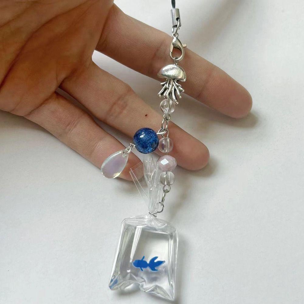 Phone Charm Fish Phone Chain Sweet Y2K Mobile Lanyard Phone Case Cell Phone Strap Girls Women