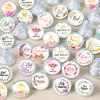90pcs Ramadan Floral Moon Paper Sticker Eid Mubarak Gift Lable Seal Sticker Islamic Eid Al-fitr Party Celebration Party Supp