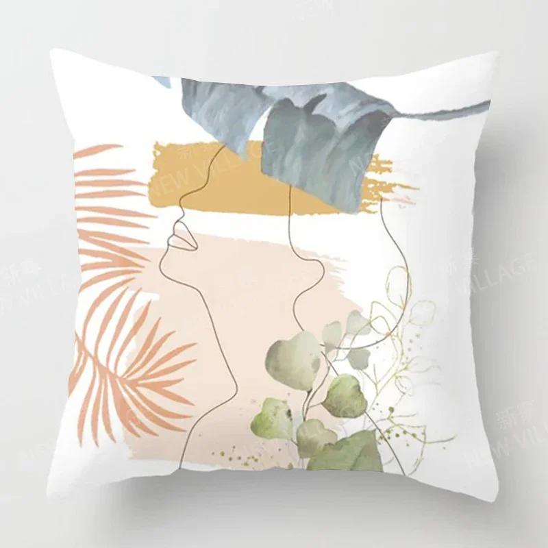Скандинавский Осенний Домашний Декор Осень Наволочка для Декоративной Подушки Чехол для Подушки на Диван Бархат Современный Моранди