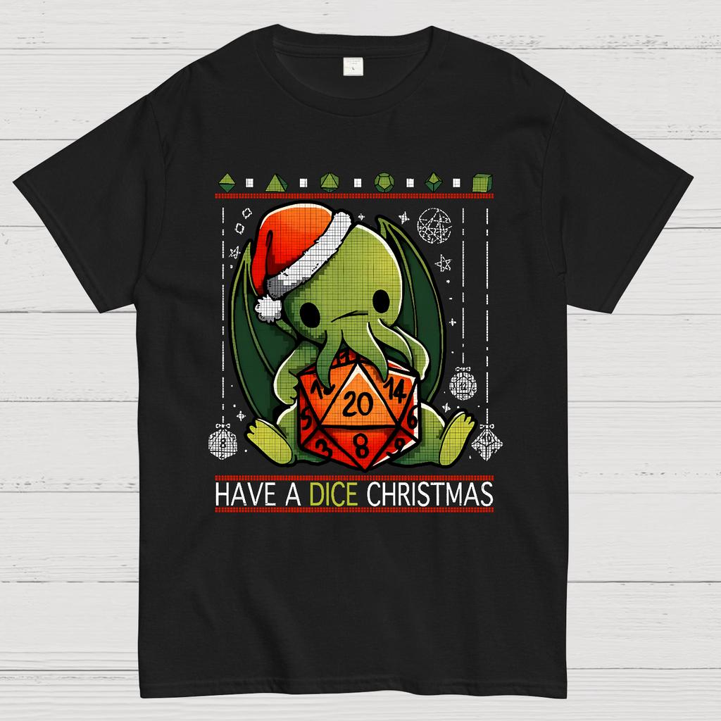 Have a Dice Christmas Cotton Summer Casual Cool Loose T-Shirt