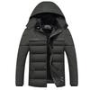 Men's Fall and Winter Hooded Warm Jacket Thickened Outdoor Warm Windproof Jacket Lining Padded Jacket