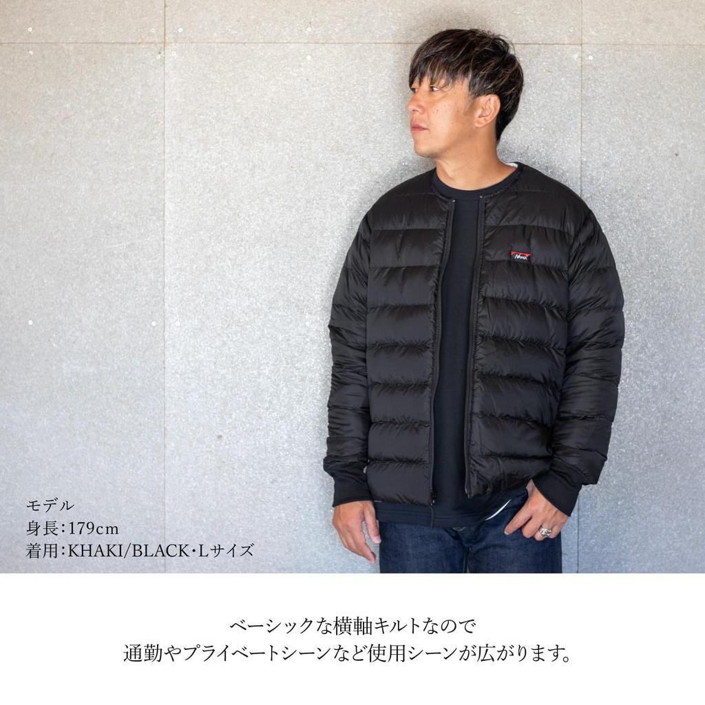NANGA Custom-Made Reversible Down Jacket (JP, Alphabet, L, Black/Black)