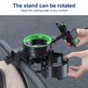 SEAMETAL 2 In 1 Motorcycle Stroller Cup Holder Phone Holder 360° Rotation Adjustable Universal for Bike Wheelchair Bicycle Rack