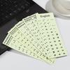 Language Deutsch English Russian Letter Protective Film Luminous Alphabet Layout Keyboard Stickers